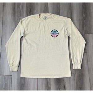 Santa Cruz California Yellow Long Sleeve Tee Women’s Sz Medium 100% Cotton